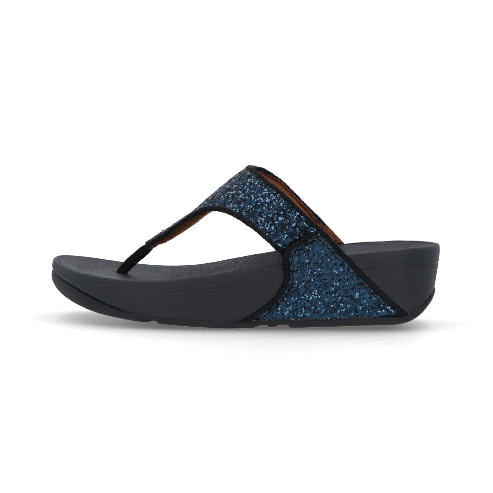 FITFLOP フィットフロップ レディース シューズ サンダル Lulu Glitter Toe-Thongs ブラックグリッター ネイビー ローズゴールド ポリエチレンテレフタレート トングサンダル ウェッジヒール ヒールあり X03