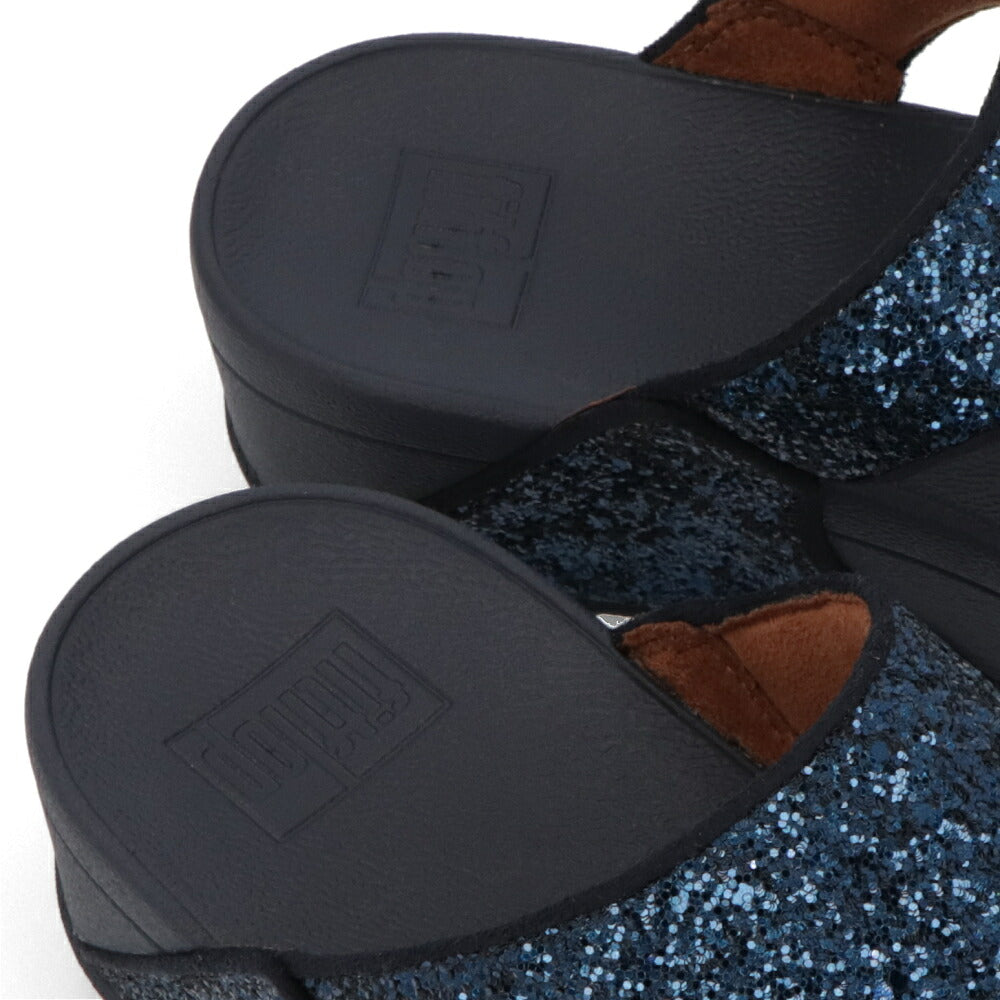 FITFLOP フィットフロップ レディース シューズ サンダル Lulu Glitter Toe-Thongs ブラックグリッター ネイビー ローズゴールド ポリエチレンテレフタレート トングサンダル ウェッジヒール ヒールあり X03