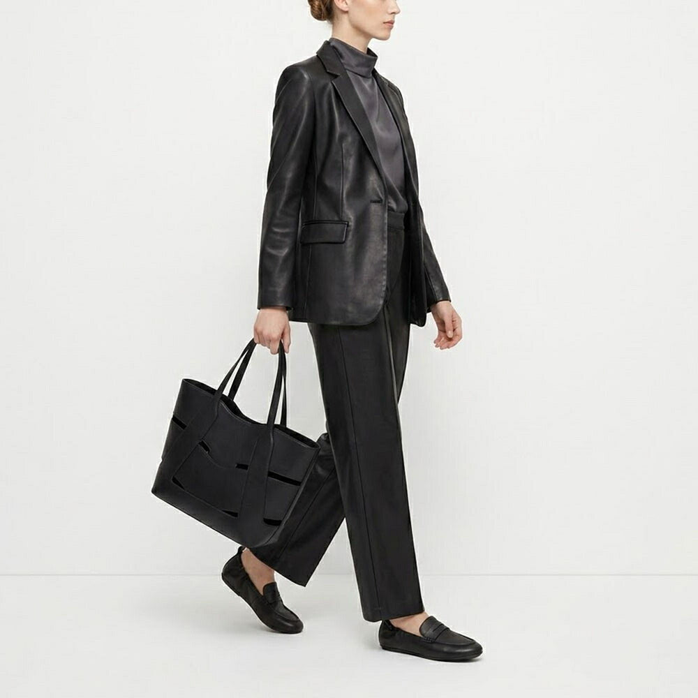 FITFLOP フィットフロップ レディース シューズ レザーシューズ ブラック レザー フラットシューズ ローファー EN1