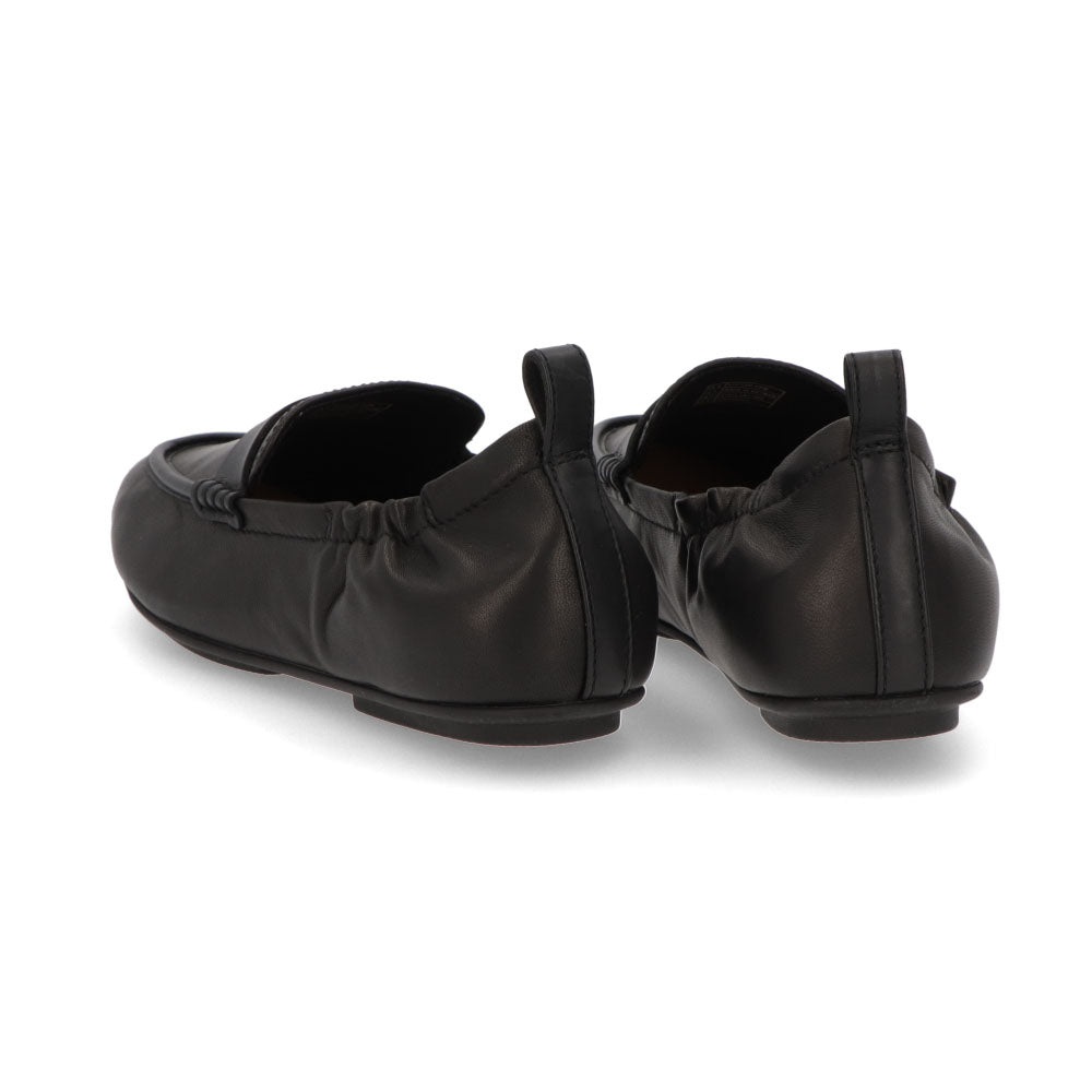 FITFLOP フィットフロップ レディース シューズ レザーシューズ ブラック レザー フラットシューズ ローファー EN1