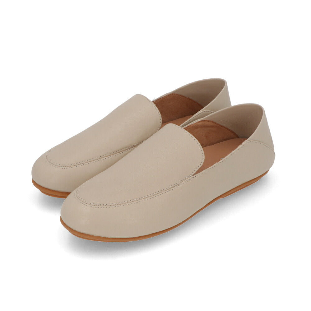 FITFLOP フィットフロップ レディース シューズ レザーシューズ ストーンベージュ レザー フラットシューズ ローファー GK6