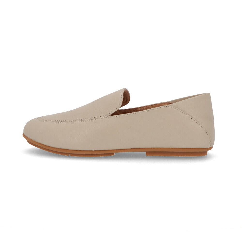 FITFLOP フィットフロップ レディース シューズ レザーシューズ ストーンベージュ レザー フラットシューズ ローファー GK6