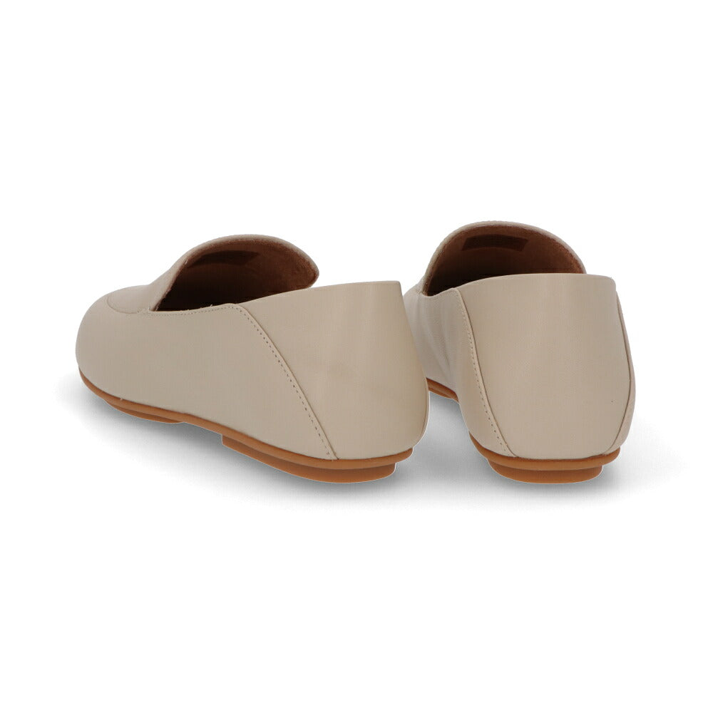 FITFLOP フィットフロップ レディース シューズ レザーシューズ ストーンベージュ レザー フラットシューズ ローファー GK6