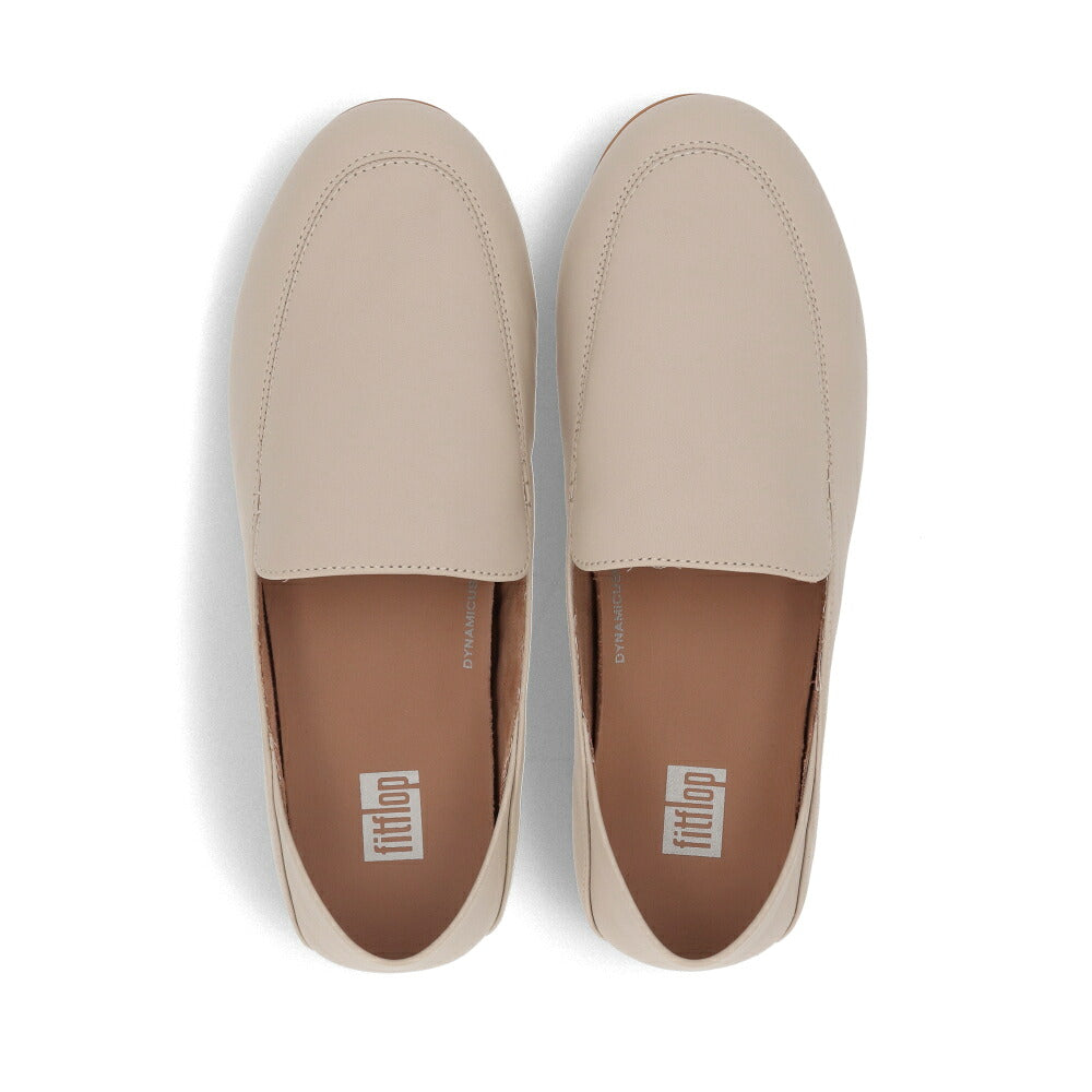 FITFLOP フィットフロップ レディース シューズ レザーシューズ ストーンベージュ レザー フラットシューズ ローファー GK6
