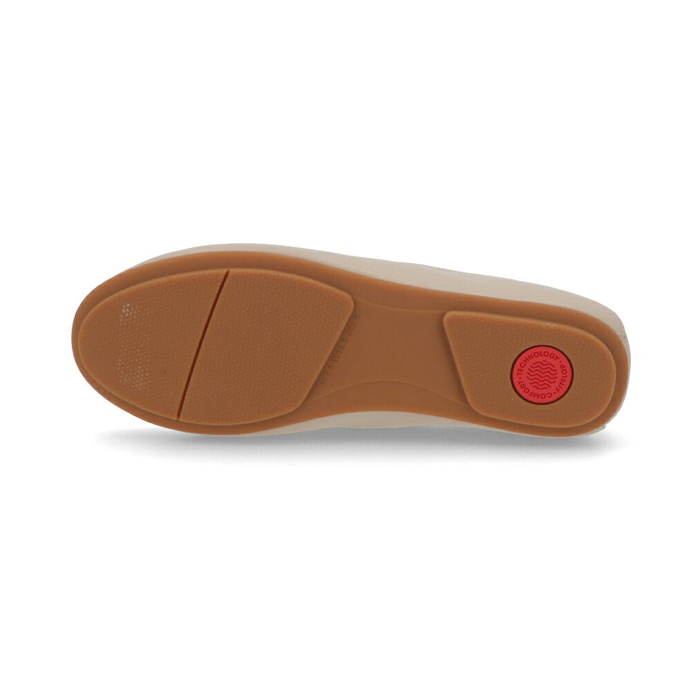 FITFLOP フィットフロップ レディース シューズ レザーシューズ ストーンベージュ レザー フラットシューズ ローファー GK6