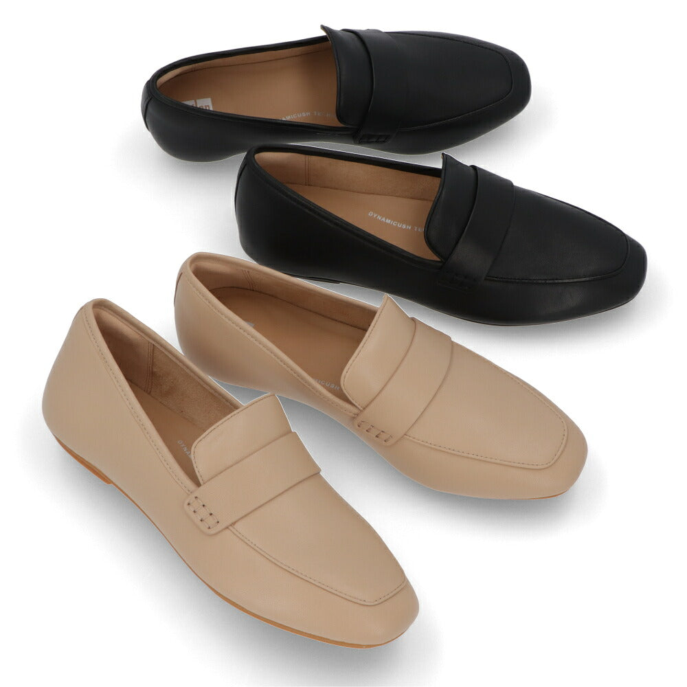 FITFLOP フィットフロップ レディース シューズ レザーシューズ ブラック ベージュ シンプル ローファー HX9