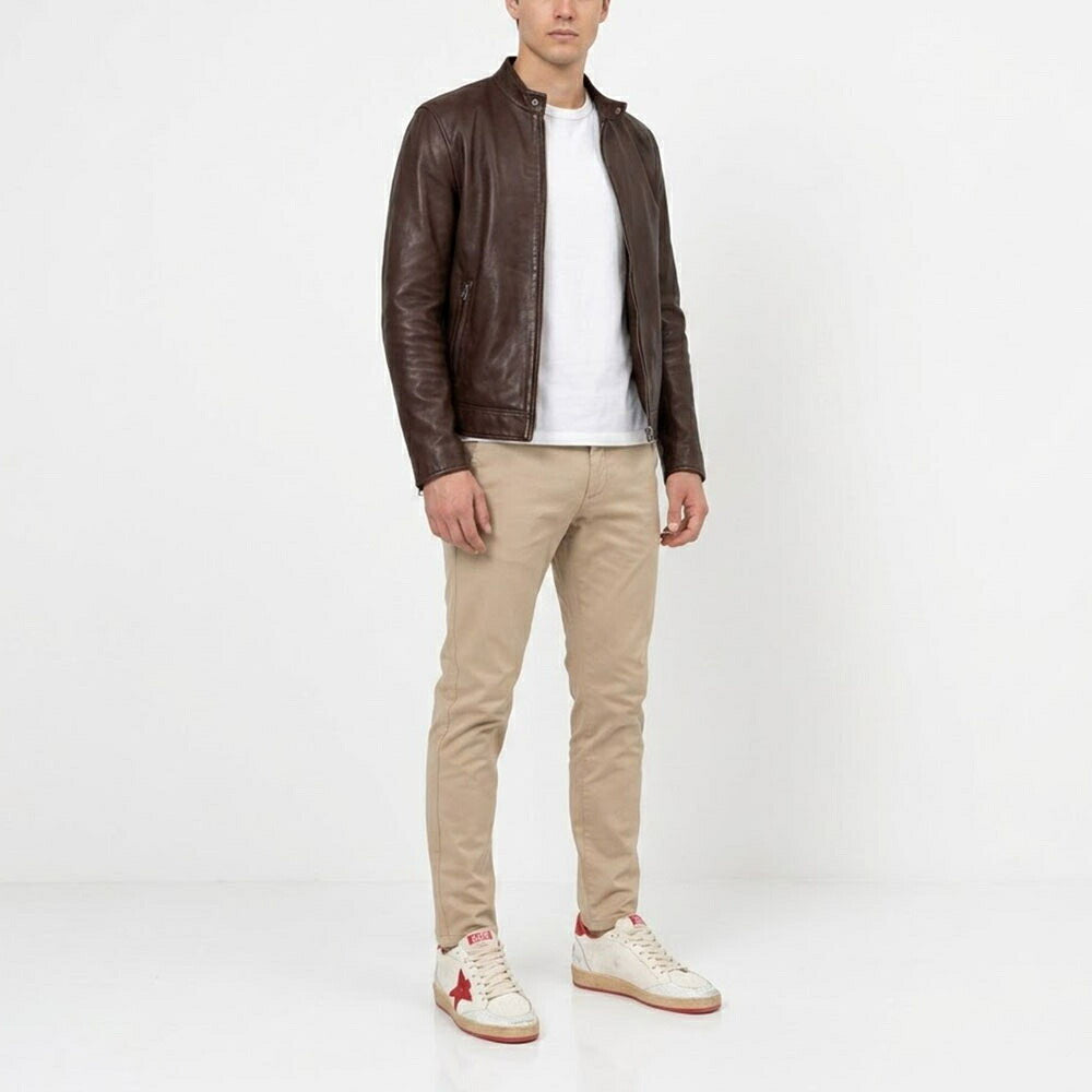GOLDEN GOOSE ゴールデングース メンズ シューズ スニーカー ホワイト ゴートスキンレザー カウハイドレザー Ball Star スター ローカット GMF00117 F000325 10275