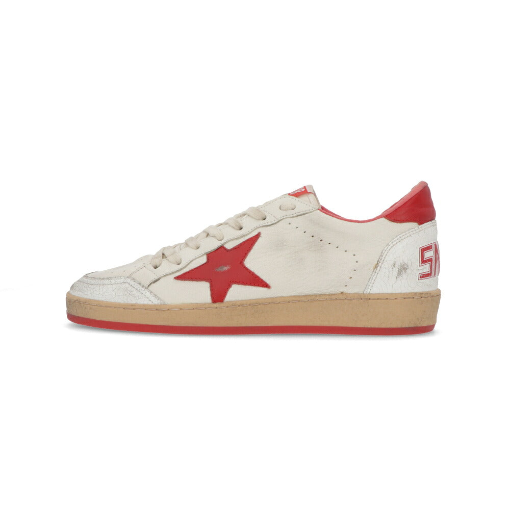 GOLDEN GOOSE ゴールデングース メンズ シューズ スニーカー ホワイト ゴートスキンレザー カウハイドレザー Ball Star スター ローカット GMF00117 F000325 10275