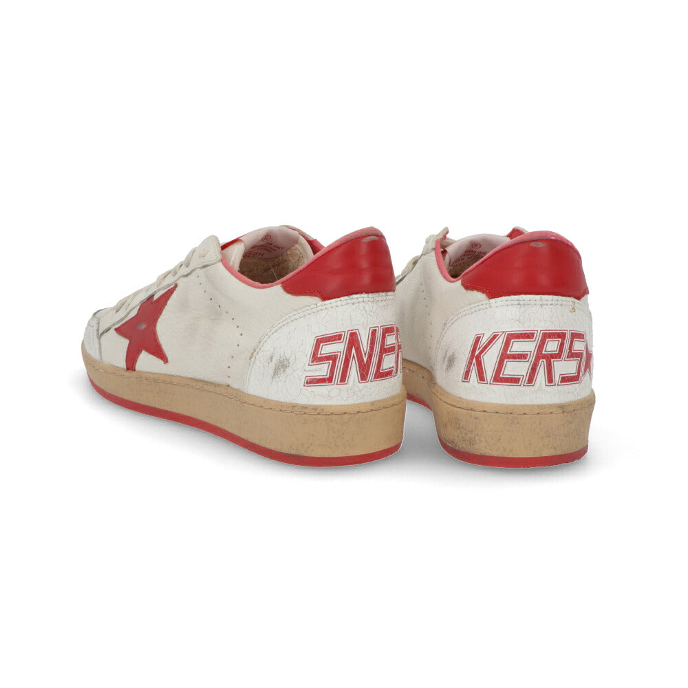 GOLDEN GOOSE ゴールデングース メンズ シューズ スニーカー ホワイト ゴートスキンレザー カウハイドレザー Ball Star スター ローカット GMF00117 F000325 10275