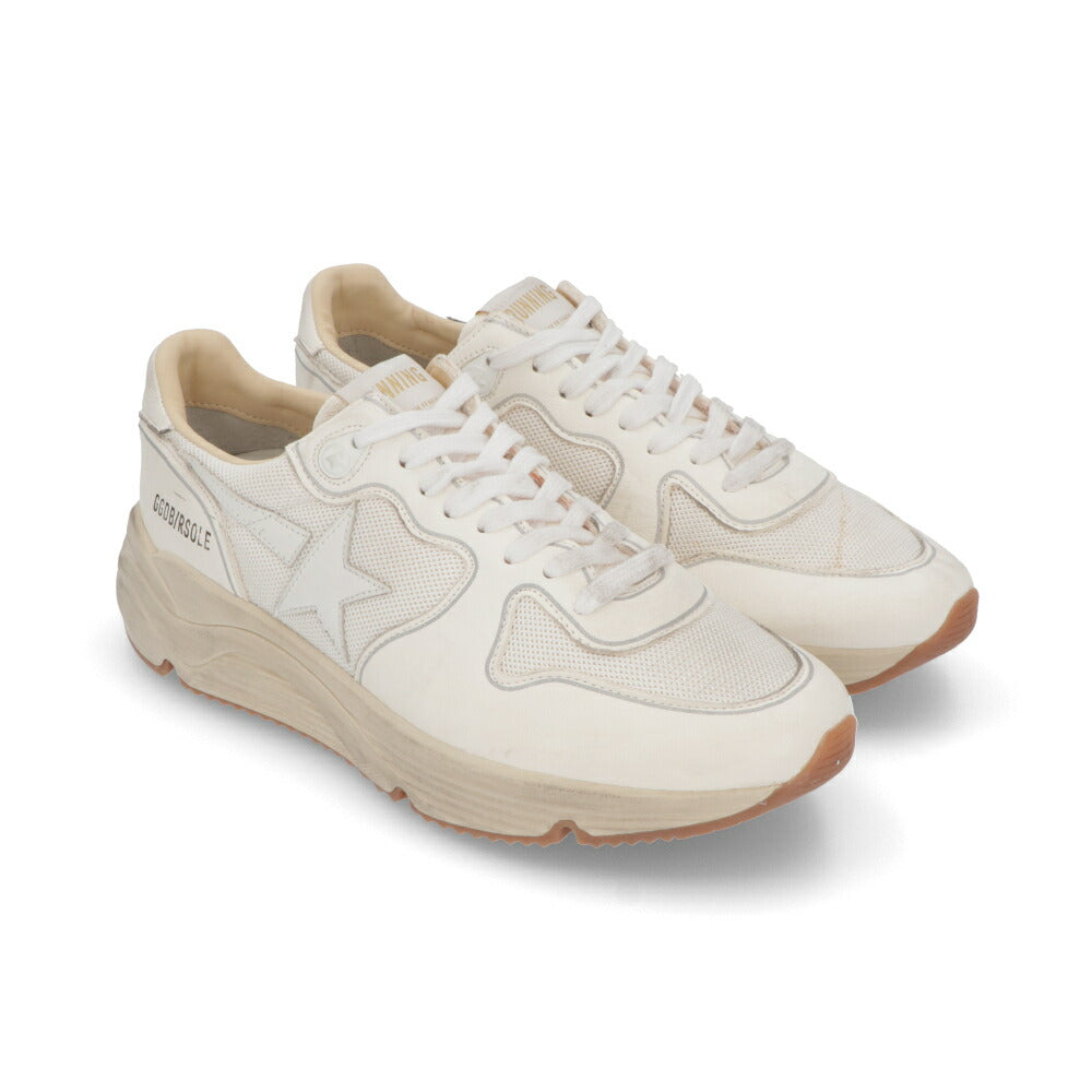 GOLDEN GOOSE ゴールデングース メンズ シューズ スニーカー ホワイト シープスキン ポリエステル カウレザー Running Sole カジュアルシューズ ローカット GMF00126 F003928 10100