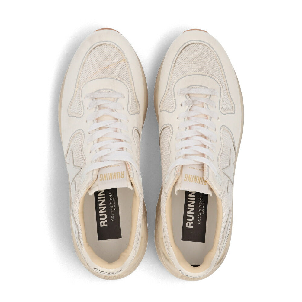 GOLDEN GOOSE ゴールデングース メンズ シューズ スニーカー ホワイト シープスキン ポリエステル カウレザー Running Sole カジュアルシューズ ローカット GMF00126 F003928 10100