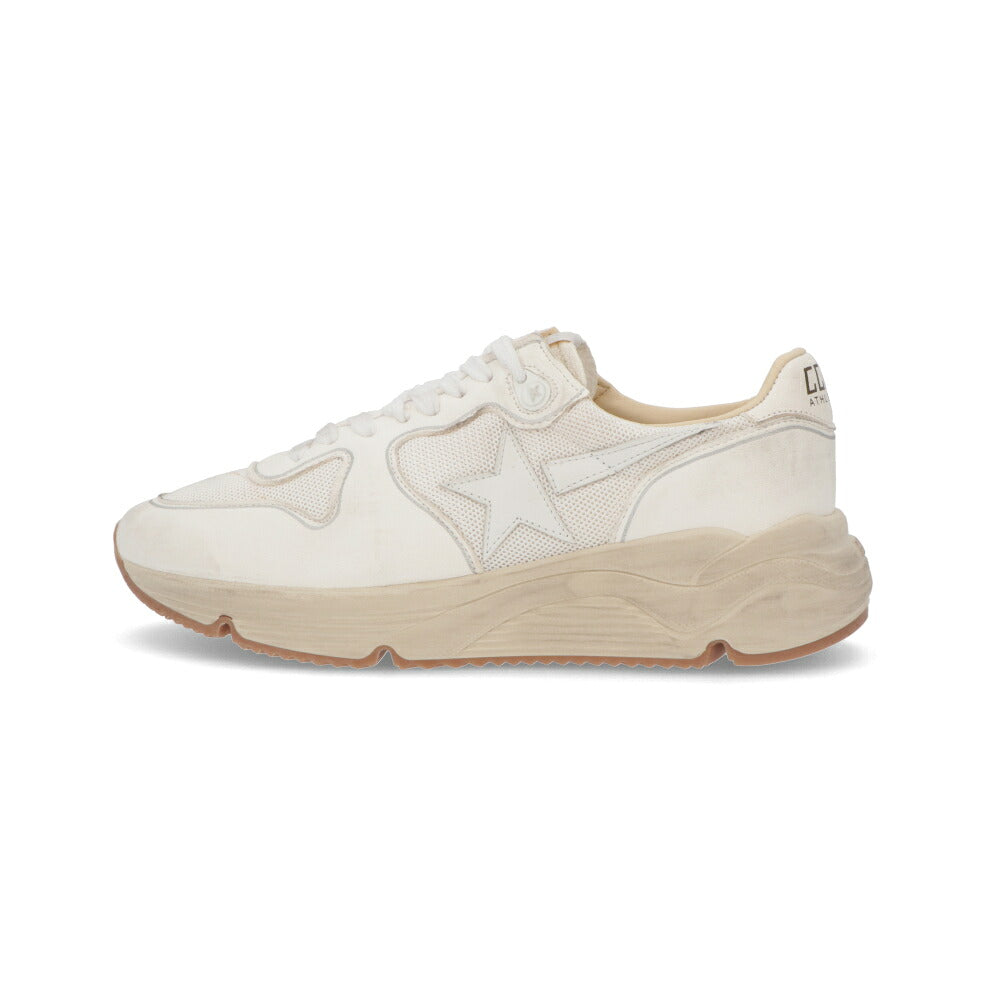 GOLDEN GOOSE ゴールデングース メンズ シューズ スニーカー ホワイト シープスキン ポリエステル カウレザー Running Sole カジュアルシューズ ローカット GMF00126 F003928 10100