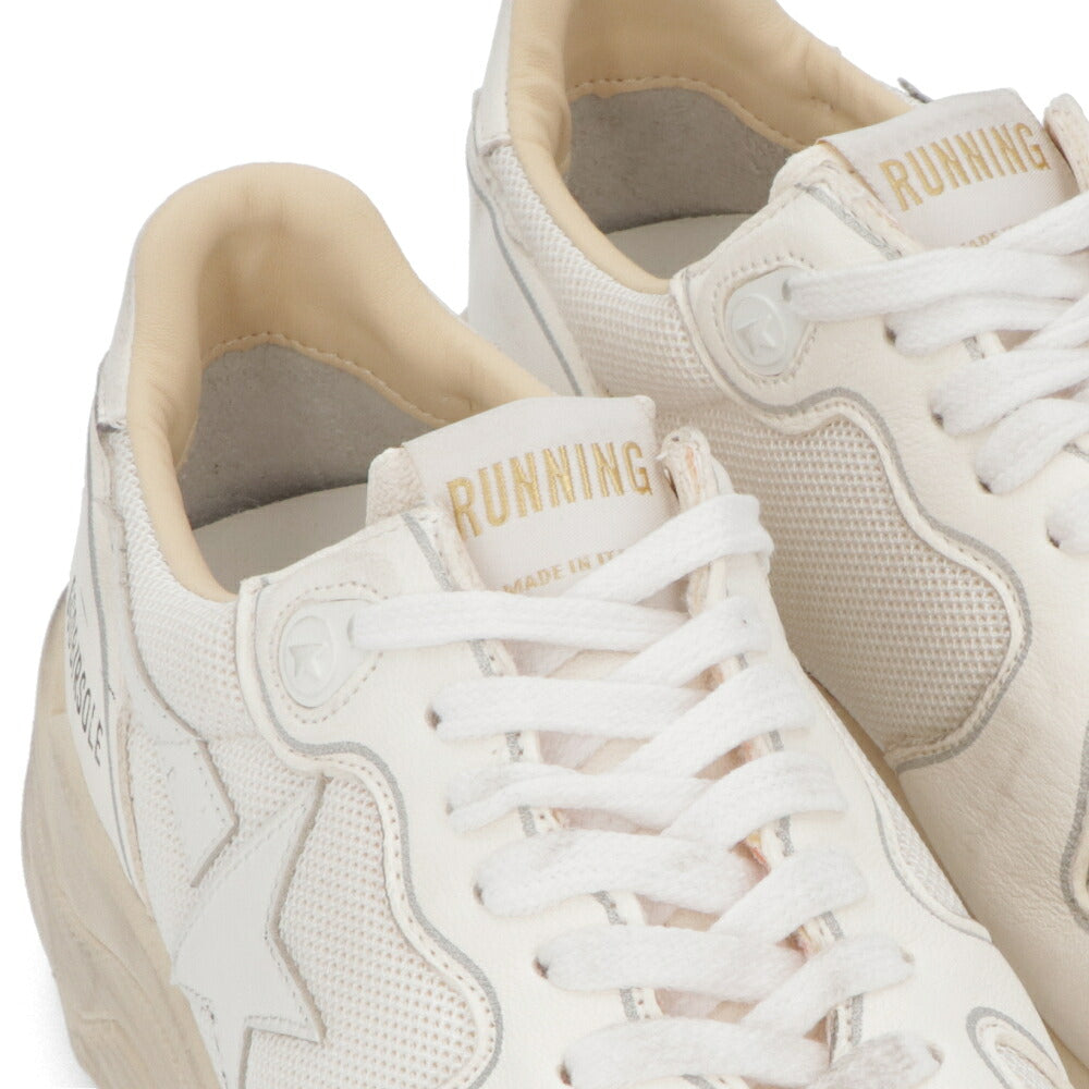 GOLDEN GOOSE ゴールデングース メンズ シューズ スニーカー ホワイト シープスキン ポリエステル カウレザー Running Sole カジュアルシューズ ローカット GMF00126 F003928 10100