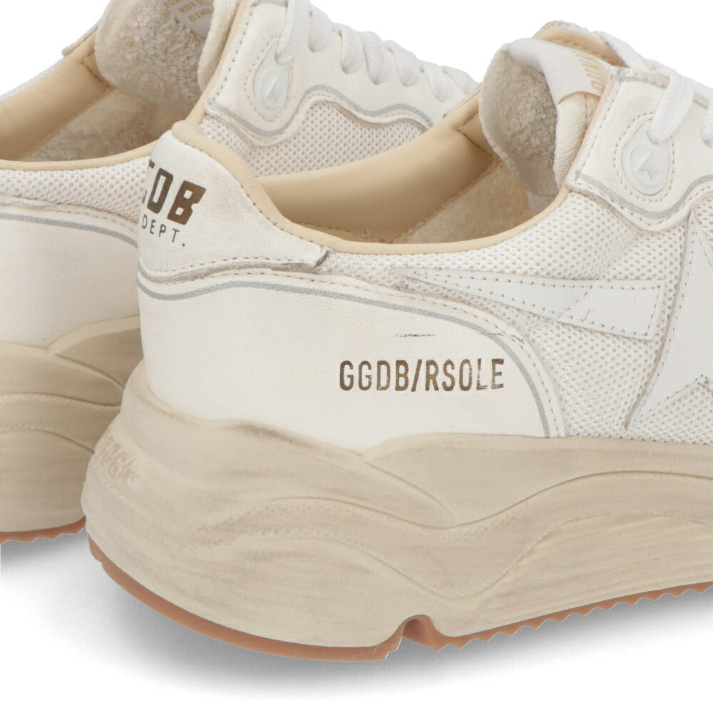 GOLDEN GOOSE ゴールデングース メンズ シューズ スニーカー ホワイト シープスキン ポリエステル カウレザー Running Sole カジュアルシューズ ローカット GMF00126 F003928 10100
