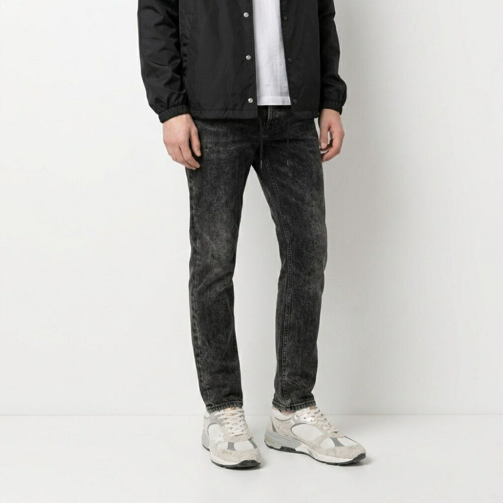 GOLDEN GOOSE ゴールデングース メンズ シューズ スニーカー ホワイト×グレー カウレザー ポリアミド Dad STAR ユーズド加工 ローカット GMF00199 F002156 80185
