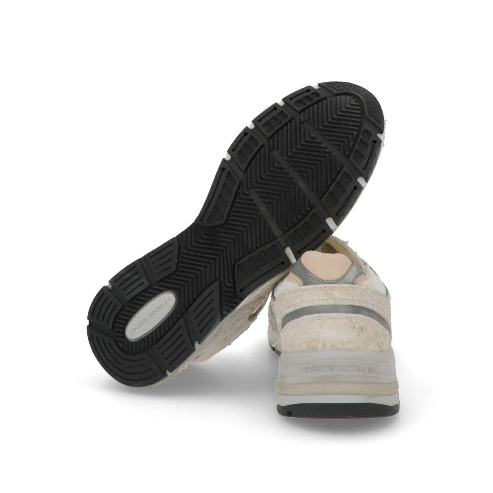 GOLDEN GOOSE ゴールデングース メンズ シューズ スニーカー ホワイト×グレー カウレザー ポリアミド Dad STAR ユーズド加工 ローカット GMF00199 F002156 80185