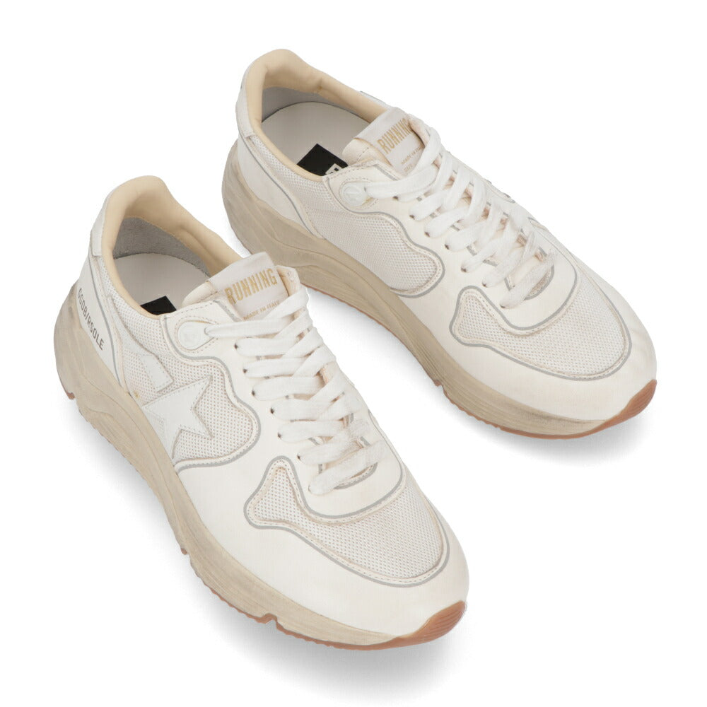 GOLDEN GOOSE ゴールデングース レディース シューズ スニーカー ホワイト シープスキン ポリエステル カウレザー Running Sole カジュアルシューズ GWF00126 F003928 10100