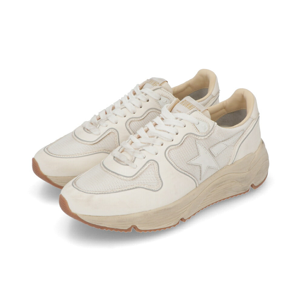 GOLDEN GOOSE ゴールデングース レディース シューズ スニーカー ホワイト シープスキン ポリエステル カウレザー Running Sole カジュアルシューズ GWF00126 F003928 10100