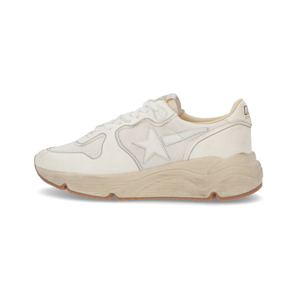 GOLDEN GOOSE ゴールデングース レディース シューズ スニーカー ホワイト シープスキン ポリエステル カウレザー Running Sole カジュアルシューズ GWF00126 F003928 10100