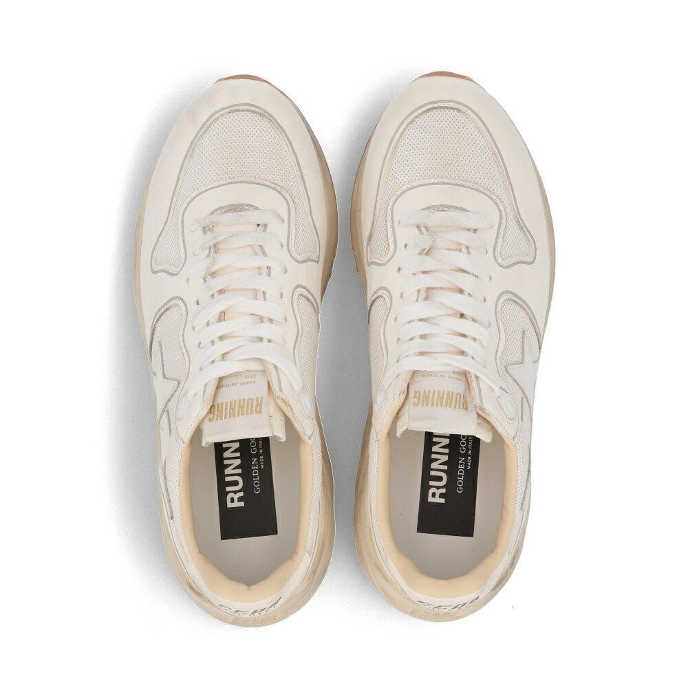 GOLDEN GOOSE ゴールデングース レディース シューズ スニーカー ホワイト シープスキン ポリエステル カウレザー Running Sole カジュアルシューズ GWF00126 F003928 10100