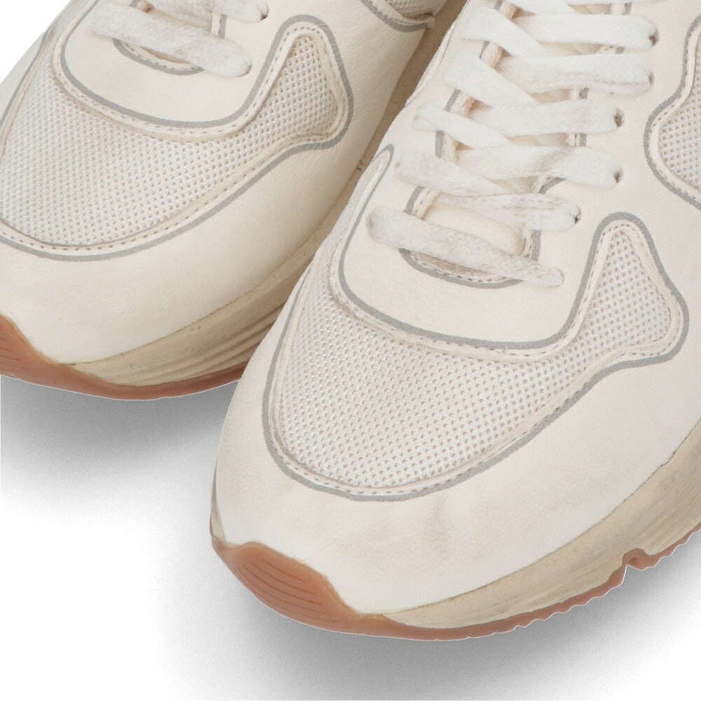 GOLDEN GOOSE ゴールデングース レディース シューズ スニーカー ホワイト シープスキン ポリエステル カウレザー Running Sole カジュアルシューズ GWF00126 F003928 10100