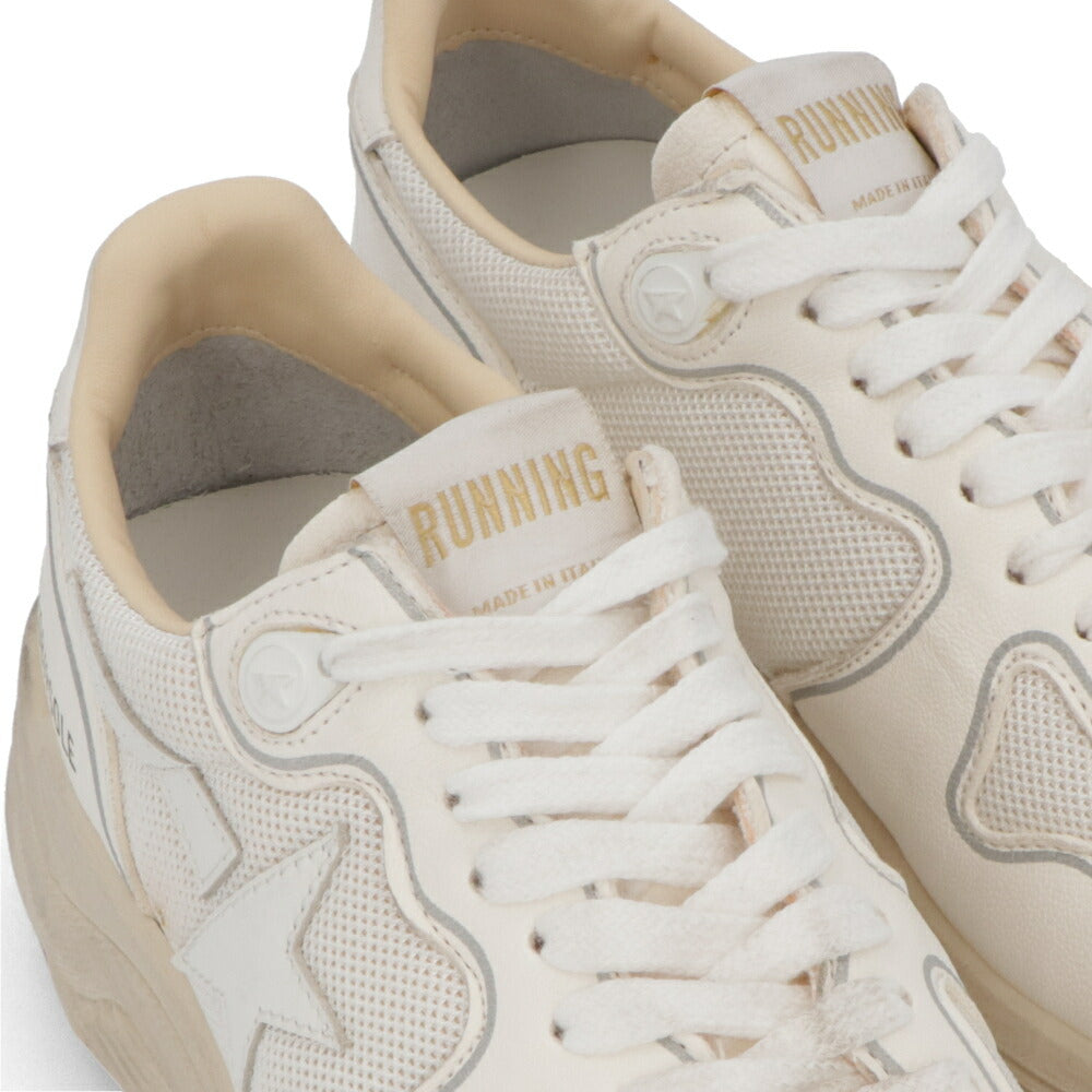 GOLDEN GOOSE ゴールデングース レディース シューズ スニーカー ホワイト シープスキン ポリエステル カウレザー Running Sole カジュアルシューズ GWF00126 F003928 10100