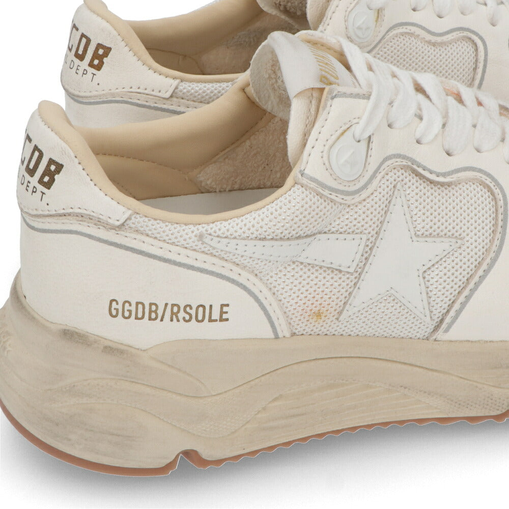 GOLDEN GOOSE ゴールデングース レディース シューズ スニーカー ホワイト シープスキン ポリエステル カウレザー Running Sole カジュアルシューズ GWF00126 F003928 10100