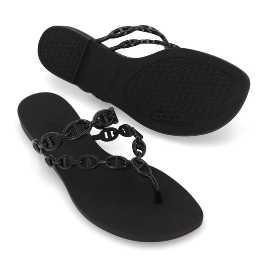 エルメス サンダル アイランド ブラック シェーヌダンクル