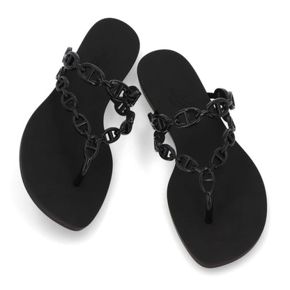 エルメス サンダル アイランド ブラック シェーヌダンクル