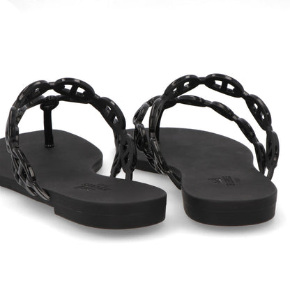 エルメス サンダル アイランド ブラック シェーヌダンクル