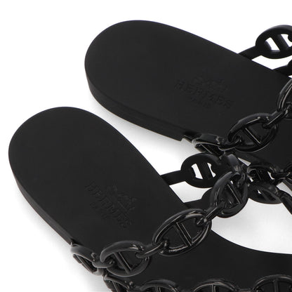 エルメス サンダル アイランド ブラック シェーヌダンクル