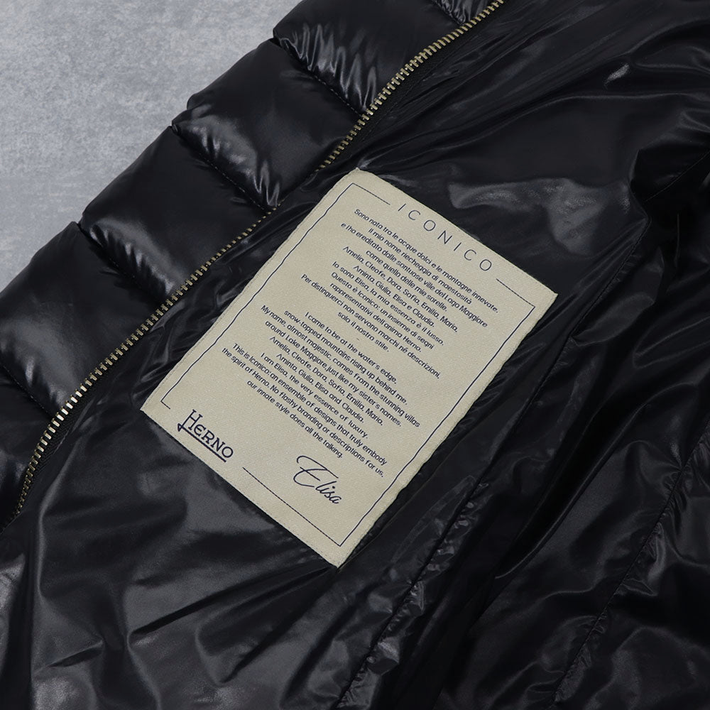 ヘルノ PI0650DIC  ダウンコート ブラック レディース