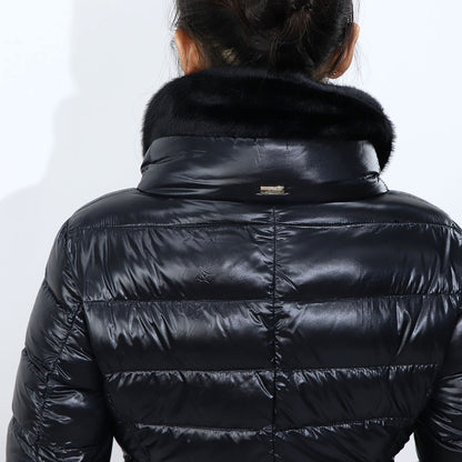 ヘルノ PI0485DIC ダウンジャケット ブラック レディース