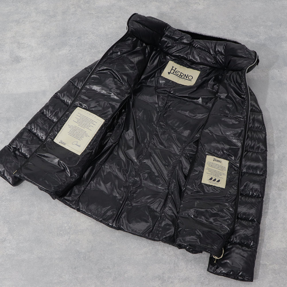 ヘルノ PI0485DIC ダウンジャケット ブラック レディース