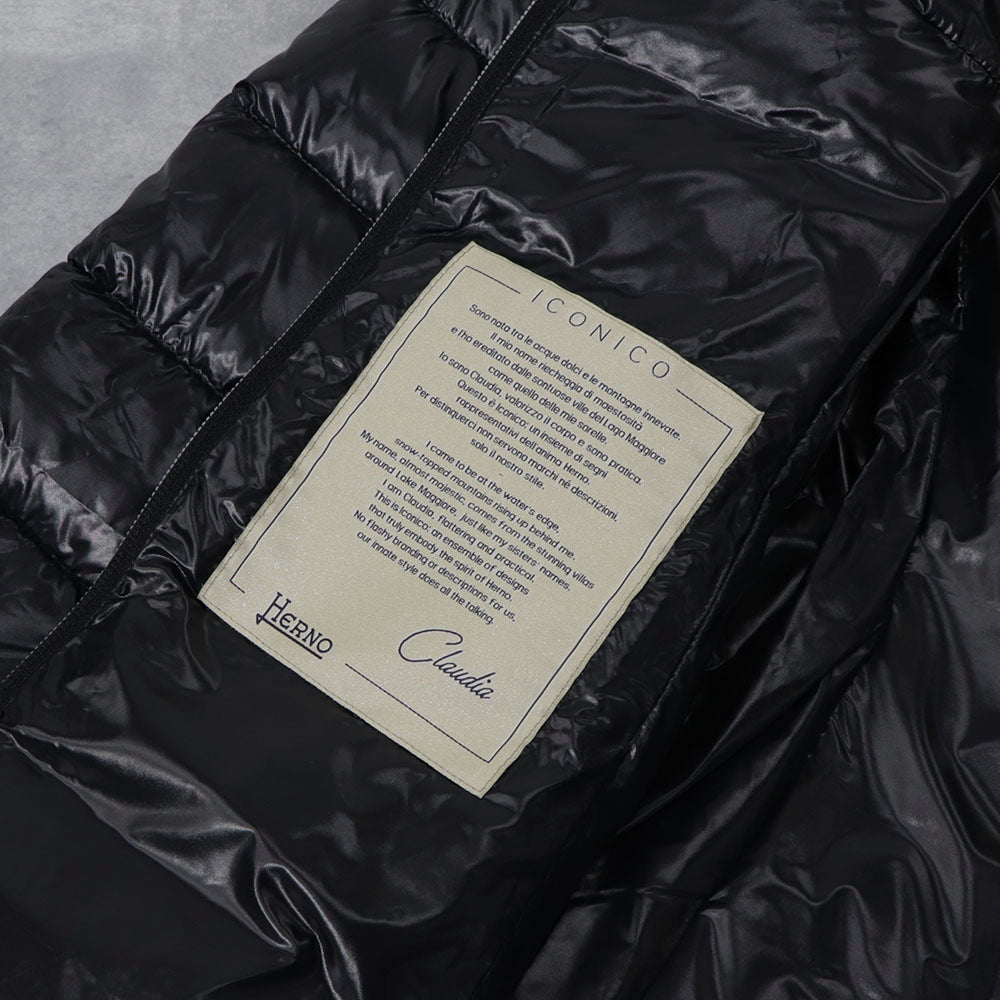 ヘルノ PI0485DIC ダウンジャケット ブラック レディース