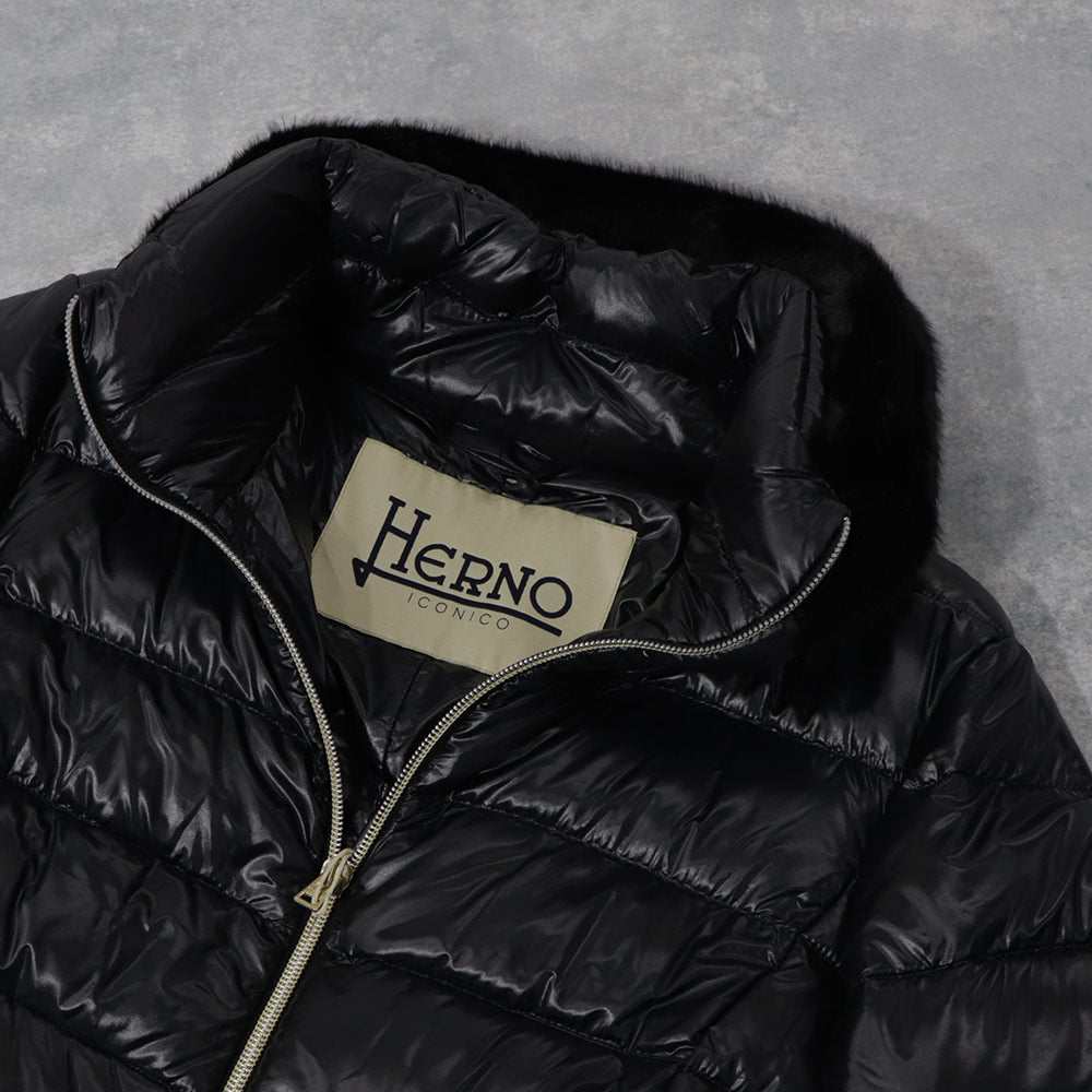 ヘルノ PI0485DIC ダウンジャケット ブラック レディース
