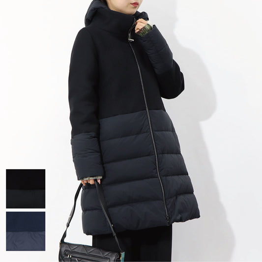 HERNO ダウンコート ウール切替 PI001965D