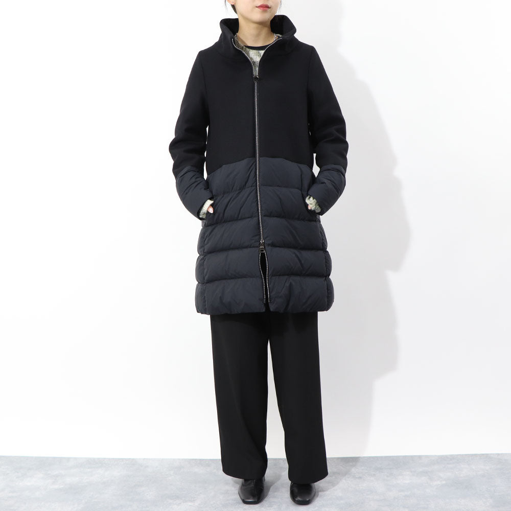 HERNO ダウンコート ウール切替 PI001965D