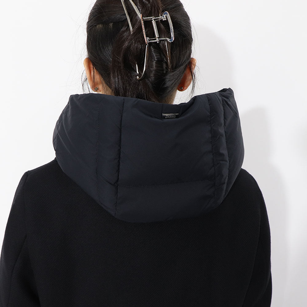HERNO ダウンコート ウール切替 PI001965D