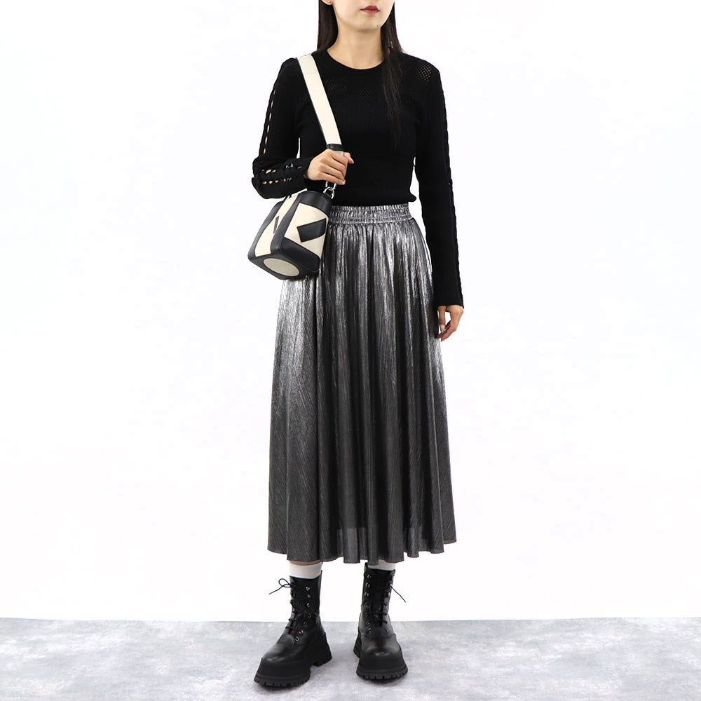 ケンゾー トップス ニット レディース VISCOSE BLEND SOLID JUMPE ブラック レーヨン リブニット 長袖 FA52PU511842 99