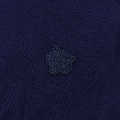 ケンゾー トップス ニット メンズ TIGER CREST JUMPER ネイビー コットン ラッキータイガー 刺繍 ワンポイント FA55PU2023AB 77