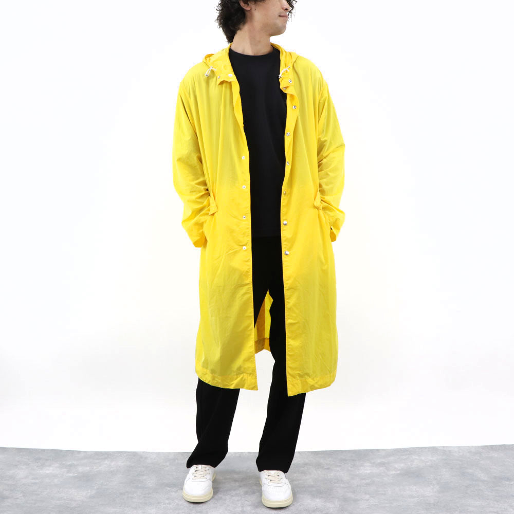 ケンゾー コート レインコート メンズ HOODED RAINCOAT ナイロン イエロー ナイロンコート ロングコート FA55OU3631ND 39