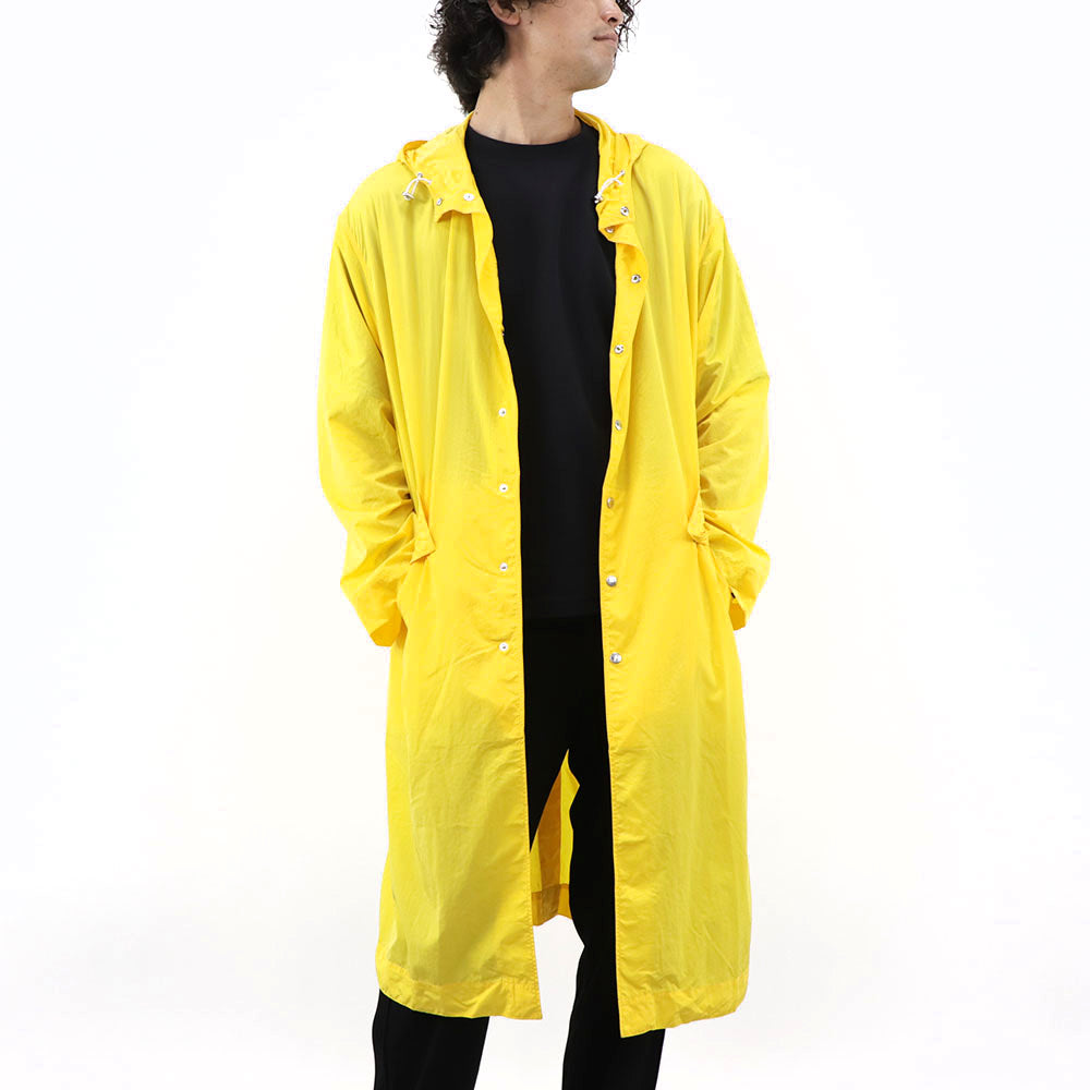 ケンゾー コート レインコート メンズ HOODED RAINCOAT ナイロン イエロー ナイロンコート ロングコート FA55OU3631ND 39
