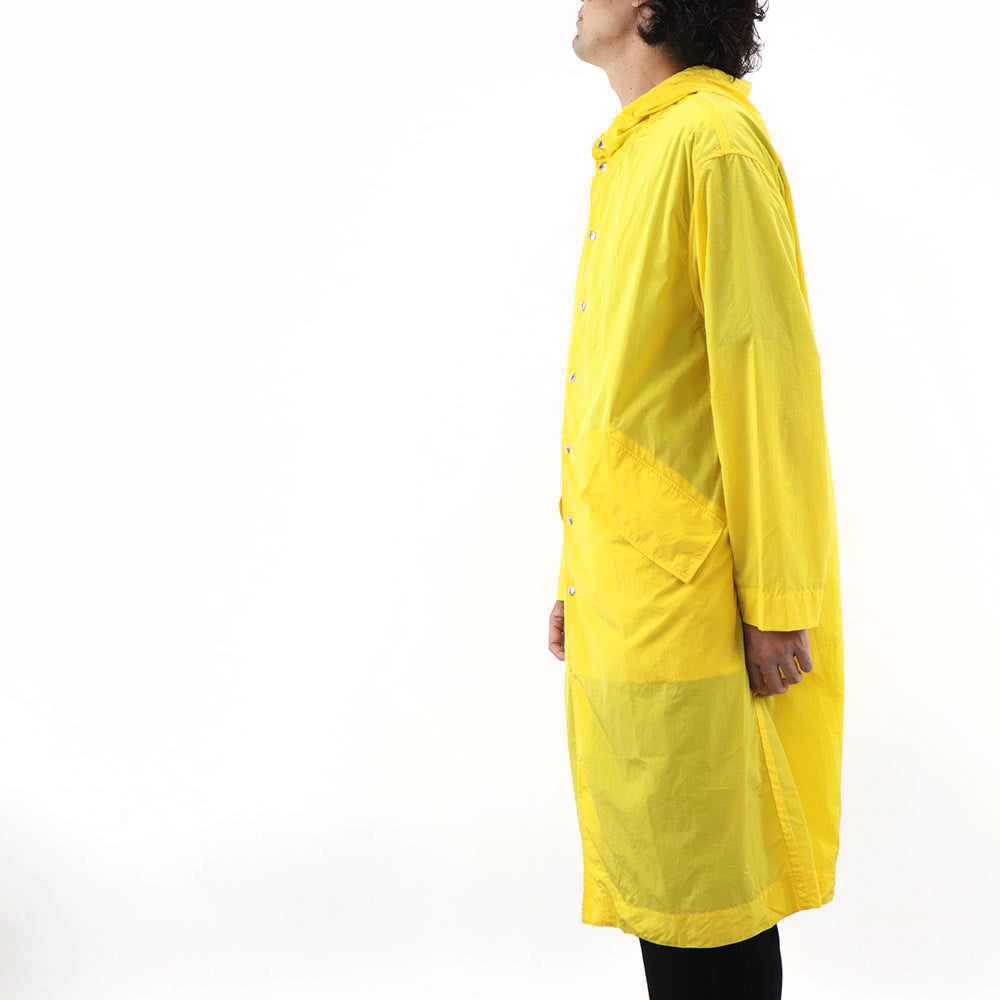 ケンゾー コート レインコート メンズ HOODED RAINCOAT ナイロン イエロー ナイロンコート ロングコート FA55OU3631ND 39