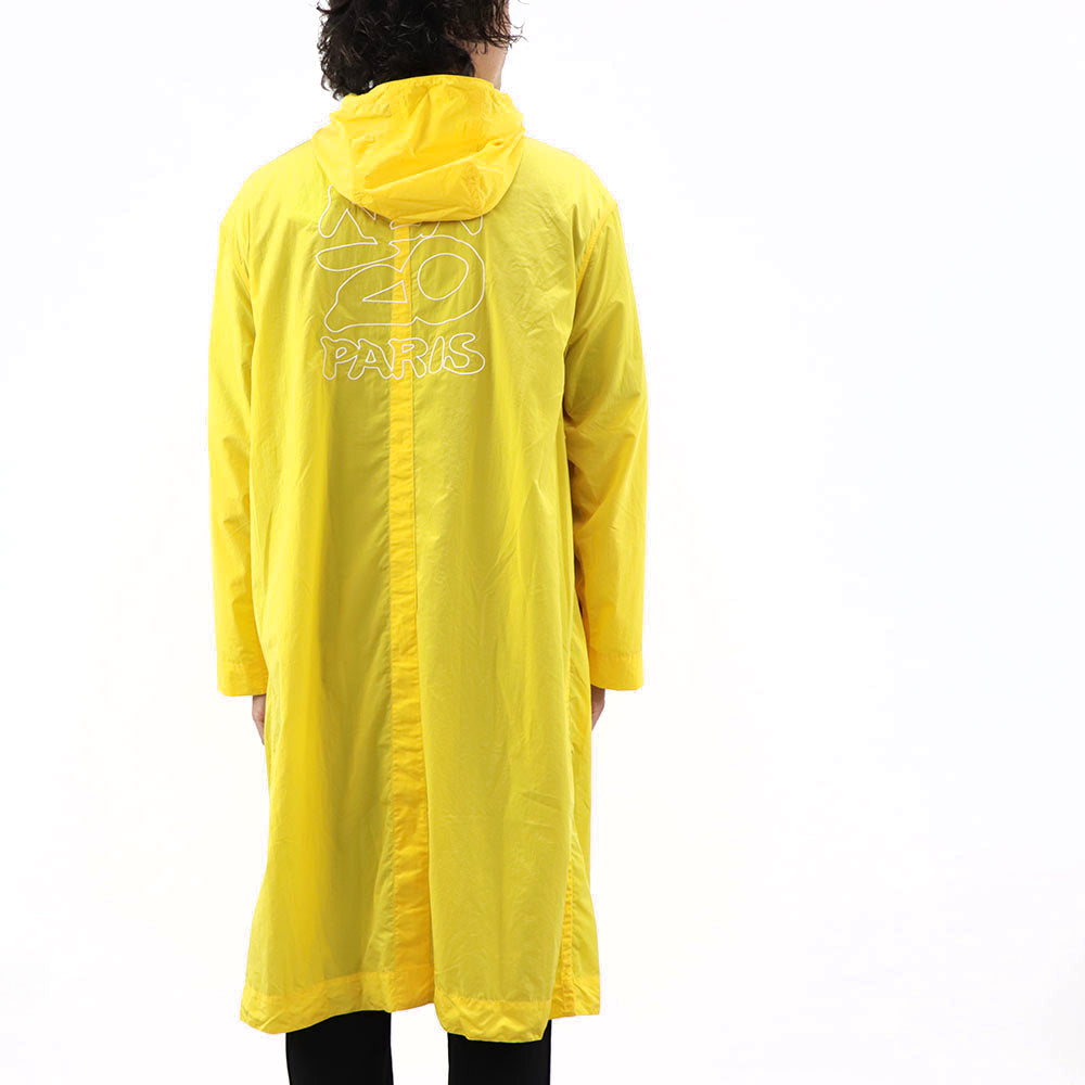 ケンゾー コート レインコート メンズ HOODED RAINCOAT ナイロン イエロー ナイロンコート ロングコート FA55OU3631ND 39