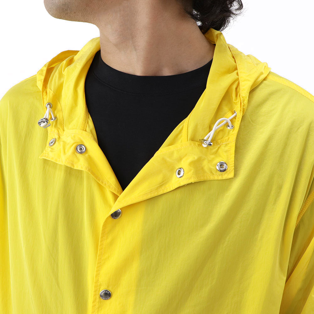 ケンゾー コート レインコート メンズ HOODED RAINCOAT ナイロン イエロー ナイロンコート ロングコート FA55OU3631ND 39