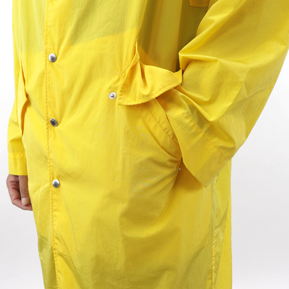 ケンゾー コート レインコート メンズ HOODED RAINCOAT ナイロン イエロー ナイロンコート ロングコート FA55OU3631ND 39