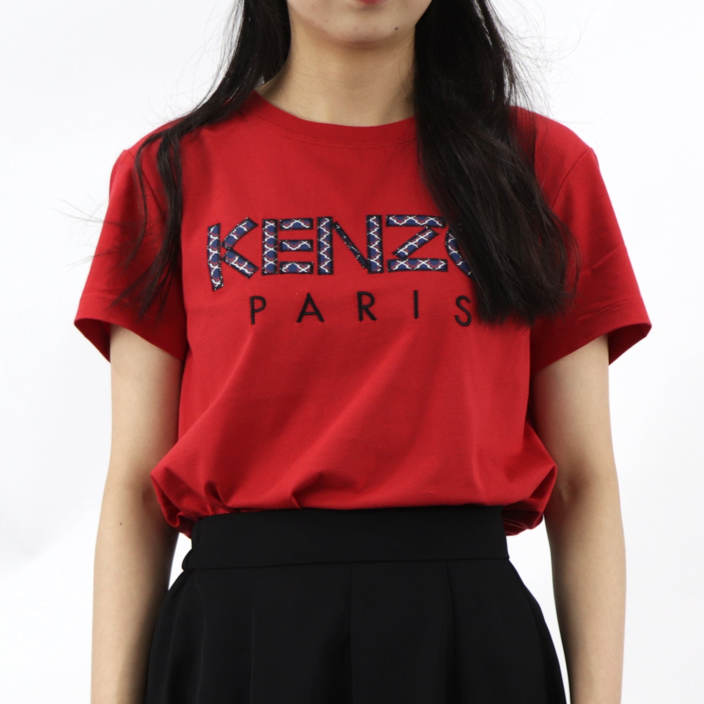 ケンゾー Tシャツ 半袖 FA52TS701990 レッド ブラック