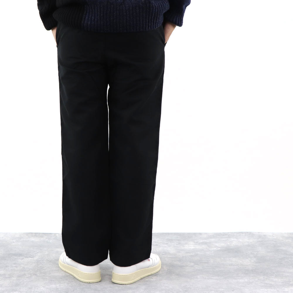 ケンゾー ボトムス メンズ STRAIGHT LEG BELTED PANT ブラック コットン ストレートカットパンツ カジュアル ロゴ FA55PA3411RC 99