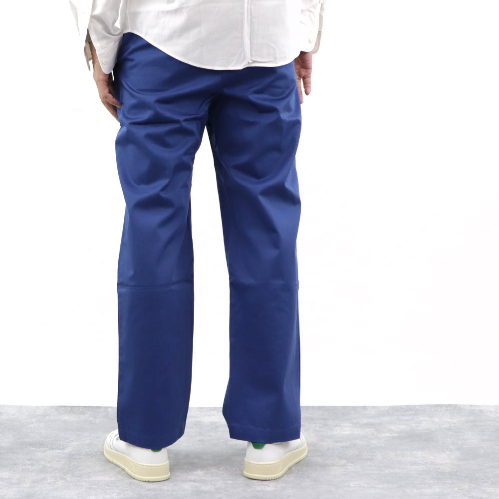 ケンゾー ボトムス メンズ STRAIGHT LEG BELTED PANT ブルー コットン ストレートカット ベルテッド ジャガード FA55PA3411RJ 76